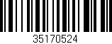 Código de barras (EAN, GTIN, SKU, ISBN): '35170524'