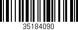 Código de barras (EAN, GTIN, SKU, ISBN): '35184090'