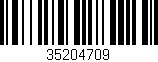 Código de barras (EAN, GTIN, SKU, ISBN): '35204709'