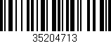 Código de barras (EAN, GTIN, SKU, ISBN): '35204713'