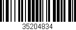 Código de barras (EAN, GTIN, SKU, ISBN): '35204834'