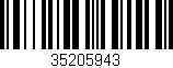 Código de barras (EAN, GTIN, SKU, ISBN): '35205943'