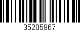 Código de barras (EAN, GTIN, SKU, ISBN): '35205967'