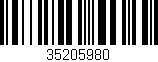 Código de barras (EAN, GTIN, SKU, ISBN): '35205980'