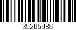 Código de barras (EAN, GTIN, SKU, ISBN): '35205986'