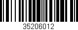 Código de barras (EAN, GTIN, SKU, ISBN): '35206012'