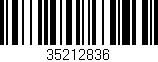 Código de barras (EAN, GTIN, SKU, ISBN): '35212836'