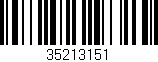 Código de barras (EAN, GTIN, SKU, ISBN): '35213151'