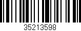 Código de barras (EAN, GTIN, SKU, ISBN): '35213598'