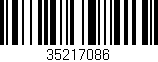 Código de barras (EAN, GTIN, SKU, ISBN): '35217086'