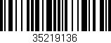 Código de barras (EAN, GTIN, SKU, ISBN): '35219136'