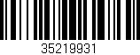 Código de barras (EAN, GTIN, SKU, ISBN): '35219931'