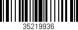 Código de barras (EAN, GTIN, SKU, ISBN): '35219936'