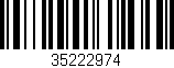Código de barras (EAN, GTIN, SKU, ISBN): '35222974'