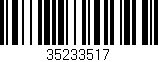 Código de barras (EAN, GTIN, SKU, ISBN): '35233517'