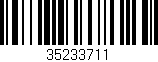 Código de barras (EAN, GTIN, SKU, ISBN): '35233711'
