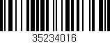 Código de barras (EAN, GTIN, SKU, ISBN): '35234016'