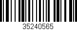 Código de barras (EAN, GTIN, SKU, ISBN): '35240565'