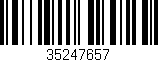 Código de barras (EAN, GTIN, SKU, ISBN): '35247657'