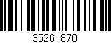 Código de barras (EAN, GTIN, SKU, ISBN): '35261870'