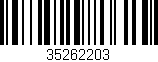 Código de barras (EAN, GTIN, SKU, ISBN): '35262203'