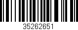 Código de barras (EAN, GTIN, SKU, ISBN): '35262651'