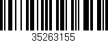 Código de barras (EAN, GTIN, SKU, ISBN): '35263155'
