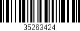 Código de barras (EAN, GTIN, SKU, ISBN): '35263424'