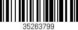 Código de barras (EAN, GTIN, SKU, ISBN): '35263799'
