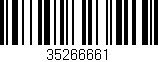 Código de barras (EAN, GTIN, SKU, ISBN): '35266661'