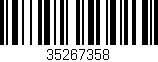 Código de barras (EAN, GTIN, SKU, ISBN): '35267358'