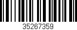 Código de barras (EAN, GTIN, SKU, ISBN): '35267359'