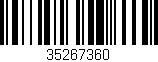 Código de barras (EAN, GTIN, SKU, ISBN): '35267360'