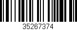 Código de barras (EAN, GTIN, SKU, ISBN): '35267374'