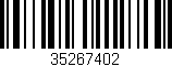 Código de barras (EAN, GTIN, SKU, ISBN): '35267402'
