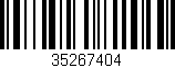 Código de barras (EAN, GTIN, SKU, ISBN): '35267404'