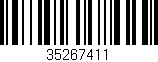 Código de barras (EAN, GTIN, SKU, ISBN): '35267411'