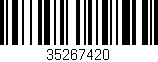 Código de barras (EAN, GTIN, SKU, ISBN): '35267420'