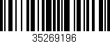 Código de barras (EAN, GTIN, SKU, ISBN): '35269196'