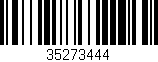 Código de barras (EAN, GTIN, SKU, ISBN): '35273444'
