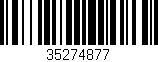 Código de barras (EAN, GTIN, SKU, ISBN): '35274877'