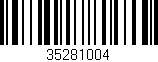 Código de barras (EAN, GTIN, SKU, ISBN): '35281004'