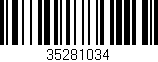 Código de barras (EAN, GTIN, SKU, ISBN): '35281034'