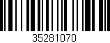 Código de barras (EAN, GTIN, SKU, ISBN): '35281070'