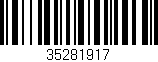 Código de barras (EAN, GTIN, SKU, ISBN): '35281917'