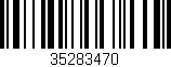 Código de barras (EAN, GTIN, SKU, ISBN): '35283470'