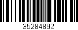 Código de barras (EAN, GTIN, SKU, ISBN): '35284892'