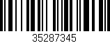 Código de barras (EAN, GTIN, SKU, ISBN): '35287345'
