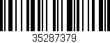 Código de barras (EAN, GTIN, SKU, ISBN): '35287379'