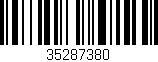 Código de barras (EAN, GTIN, SKU, ISBN): '35287380'
